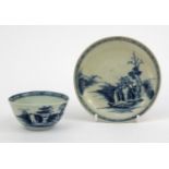Oriental Chinese Nanking Cargo tea bowl and saucer, both with Christie's label to the base
