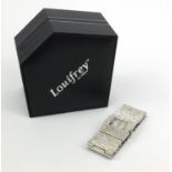 Boxed as new Louifrey lady's wristwatch with mother of pearl dial