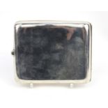 Silver cigarette case, 1910-11, 9cm high