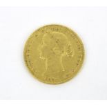 Australia Sydney Mint Queen Victoria 1861 gold sovereign
