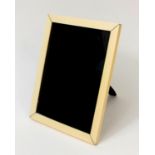 Victorian rectangular ivory easel photo frame, 24cm x 19cm :To Request a Condition Report Please