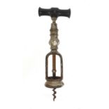 French Damant of Paris steel corkscrew, 19cm when closed : For Condition Reports Please visit www.