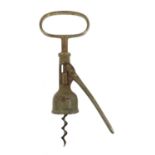 Steel mechanical action corkscrew, 17cms when fully extended : For Condition Reports Please visit