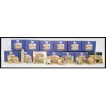 LILLIPUT LANE: A collection of 13x (mostly blue box) small Lilliput Lane ceramic cottages,