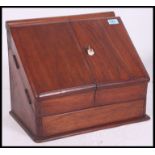 A large Victorian walnut stationary / metamorphic desk tidy.