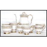 A Royal Stafford ceramic part tea service comprising teapot, cups,