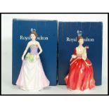 Two Royal Doulton figurines Flower of Love HN3970 and Jessica HN3850 ,