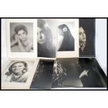 A large collection of large vintage and retro amateur portrait photograph studies dating from the