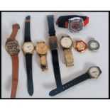 A collection of mechanical watches to include 2 Lucerne fob watches,