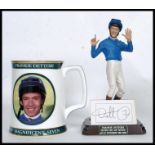 A Royal Doulton Frankie Dettori figurine specially commissioned by Lawleys entitled " Seven out of