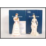 Two Royal Doulton figurines Kimberly HN3864 and Countess of Chell HN3867 ,