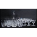 A collection of crystal glass to include Edinburgh fruit bowl, Edinburgh tumblers,