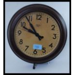 A 1930's Art Deco Bakelite Industrial station - factory clock by Smiths Sectic.