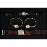 A collection of vintage watches to include a gents Montrose, ladies 15 jewel Avia, ,