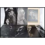 A large collection of large vintage and retro amateur portrait photograph studies dating from the