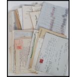 Box of Postal History, ephemera (bill heads etc), telegrams,