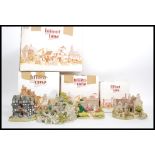 LILLIPUT LANE: A collection of 4x boxed Lilliput Lane cottages; Stocklebeck Mill, The Priests House,