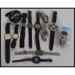 A collection of watches to include Accurist, Geneva, Sekonda, Timex, Slazenger,