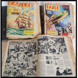 A collection of Eagle comics dating from the 1960's complete in folders