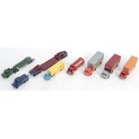 MATCHBOX LESNEY: A charming collection of 7x original vintage Matchbox Lesney lorries / haulage.