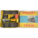 HORNBY: An original Hornby 0 Gauge clockwork railway trainset No.