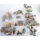 SOLDIERS: A good assortment of vintage toy soldiers (mostly plastic) to include Timpo, Britains,