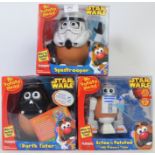 STAR WARS: A collection of 3x Star Wars Potato Head action figures / playsets - each within the