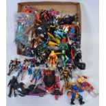 ACTION FIGURES: A box of assorted (mostly 1990's ) action figures to include Batman,