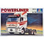 ITALERI POWER LINER; An original Power Liner Italeri Mercedes Benz 6x4 Lorry Model Kit 786.