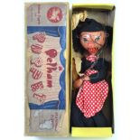 PELHAM PUPPET; An original vintage 1950's Pelham Puppet ' Witch ' within the original box.