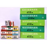 KLEINBAHN RAILWAYS: A collection of 16x assorted boxed Kleinbahn railways HO Gauge railway trainset