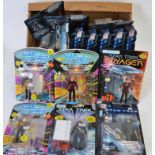 STAR TREK; A collection of 15x assorted Star Trek carded action figures by Playmates.