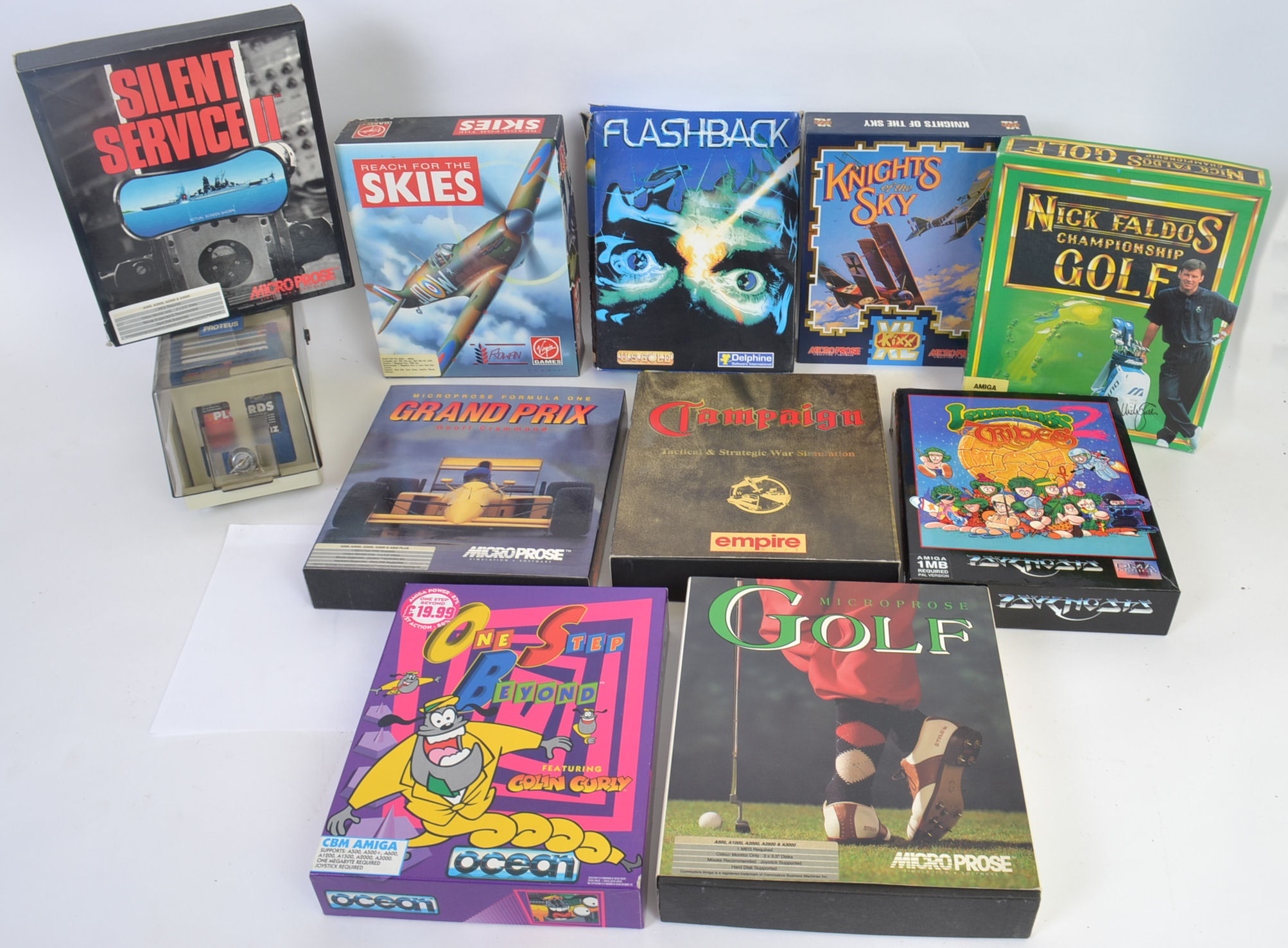 COMPUTER GAMES: A collection of Ocean & Amiga floppy disk computer gaming console games - to