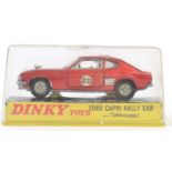 DINKY: An original vintage Dinky Toys diecast model 213 Ford Capri Rally Car,