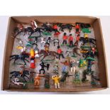 TIMPO & BRITAINS; A collection of approx 50x assorted Timpo & Britains toy soldier - cowboys,