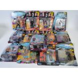 STAR TREK; A collection of 13x assorted Star Trek carded action figures by Playmates.