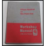 An original vintage workshop manual for