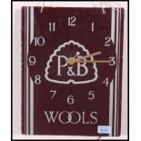 An original vintage P&B Wool advertising