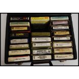 A collection of vintage 8 track cassette