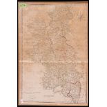 A collection of 2 coloured engraved maps of Berkshire and Northamptonshire.
