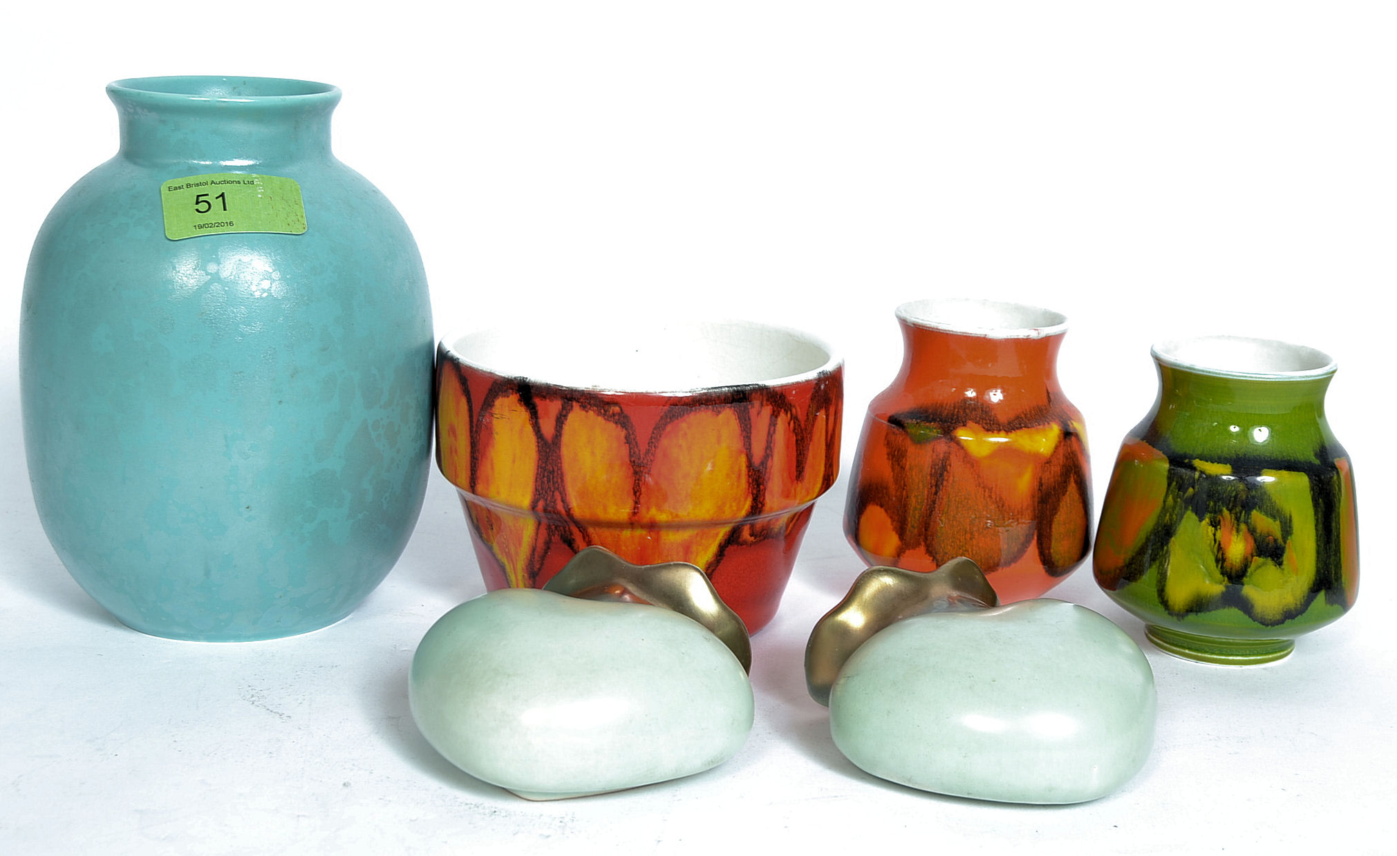 A collection of retro and vintage Poole pottery dating from the earlier part of the 20th century
