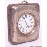 A fabulous silver hallmarked Gigante size pocket watch holder together with a silver plate large