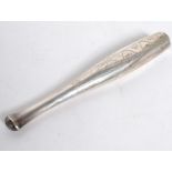 A silver continental (tests ) ladies cigarette cheroot holder. Chase decorated, total weight 9.