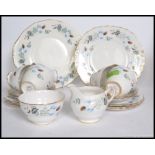 A good Colclough 23 piece Linden part tea service, comprising of six cups, six saucers, milk jug,