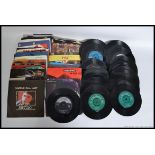 A collection of 45rpm vinyl singles dating from the 1960's through to the 1980's to include various