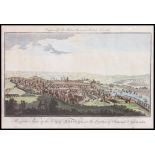 An antique late 19th century / early 20th century coloured engraving ' The Prospective View Of The
