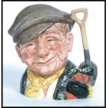 A Royal Doulton large character jug entitled ' The Gardener ' Model No D6630 - Green backstamps.