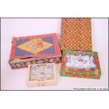 A collection of childrens ceramic teasets to include vintage chintz patterns in boxes,