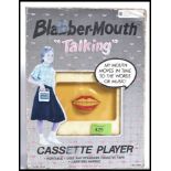 A retro Blabber Mouth portable Talking cassette player, retaining it's original box and packaging.