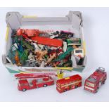 TOYS: A collection of assorted loose playworn diecast to include Simon Snorkel and others,